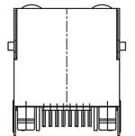 Adam Tech MTJ-88DX1-FSQ-LH Enlarged Image