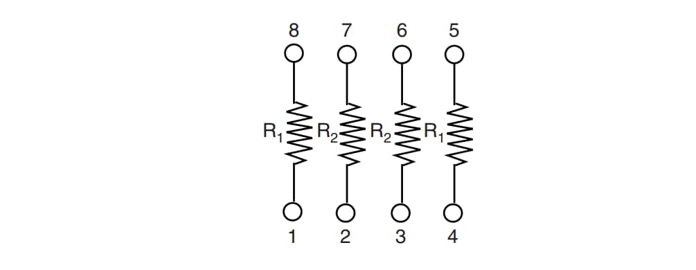 Schematic - Vishay / Thin Film HTRN High Temperature Resistors