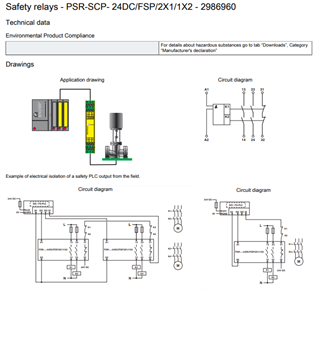 Application Circuit Diagram - Phoenix Contact DIN Rail Safety Relays