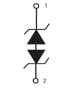Block Diagram - Littelfuse SP1026 0201 30kV ESD Protection TVS Diode Arrays