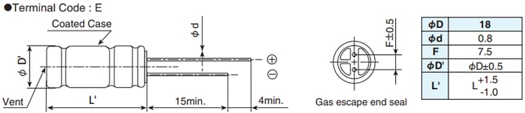 Chemi-Con GVD Miniature Aluminum Electrolytic Capacitors
