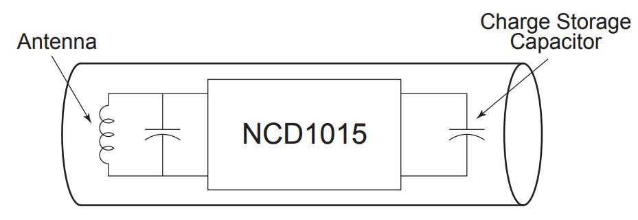 Block Diagram - IXYS Integrated Circuits NCD1015ZP Half-Duplex RFID Transponder