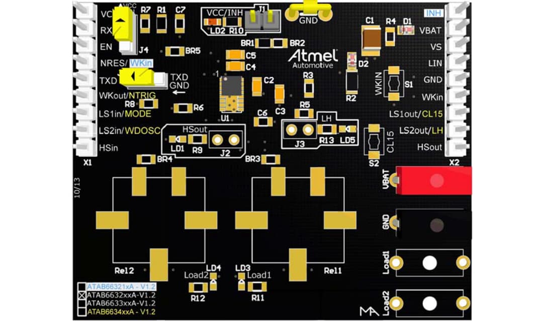 Microchip Technology ATAB663454A-V1.2 Interface Development Board