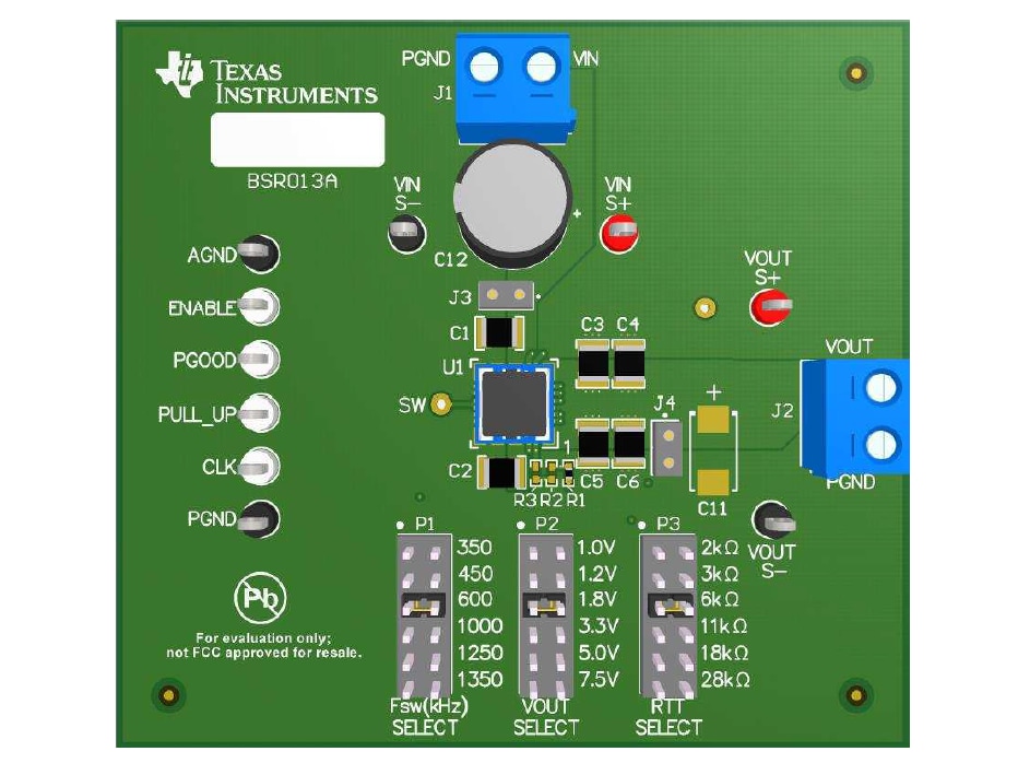 Location Circuit - Texas Instruments TPSM84424EVM-013 4A Power Evaluation Module