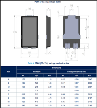 STMicroelectronics STPS10H60SF & STPS10H60SFY 60V Schottky Rectifiers