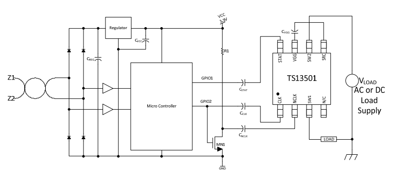 Block Diagram - Semtech TS13501 Neo-Iso™ Solid State Relays