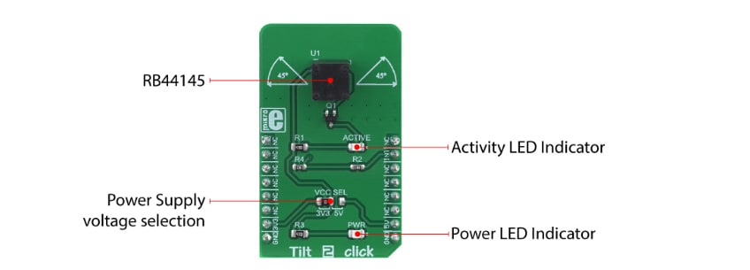 Mikroe MIKROE-3343 Tilt 2 Click