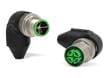 M12 X-Coded Right Angle Connectors