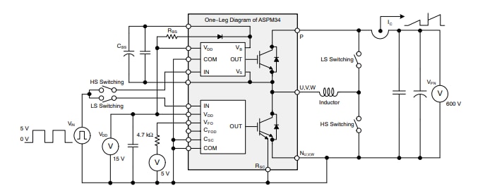 Application Circuit Diagram - onsemi NFVA25012NP2T Intelligent Power Module