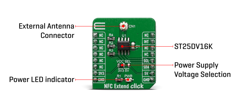 Block Diagram - Mikroe NFC Extend Click