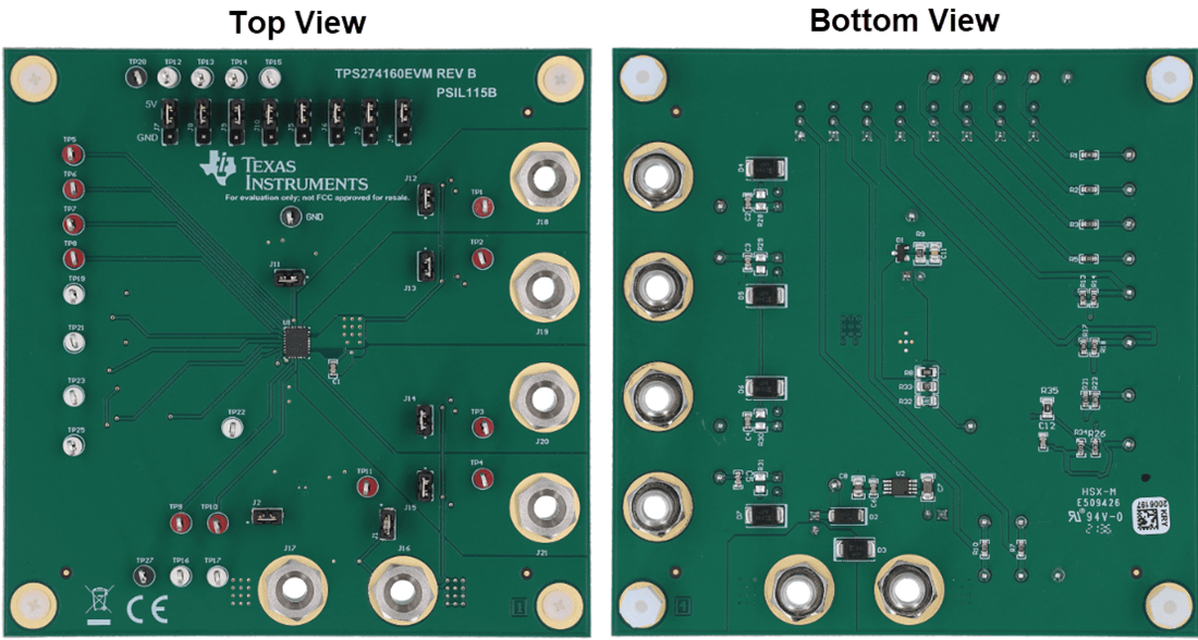 Mechanical Drawing - Texas Instruments TPS274160EVM Switch Evaluation Module (EVM)