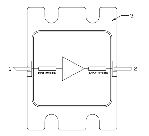 Schematic - MACOM CGHV38375F 400W IM GaN on SiC Transistor