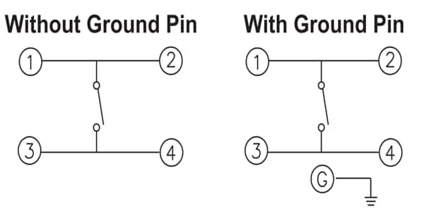 Schematic - Diptronics PT Series Tactile Switches