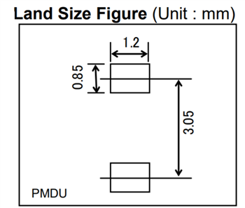 Mechanical Drawing - ROHM Semiconductor RFC02MM2STR Super Fast Recovery Diode