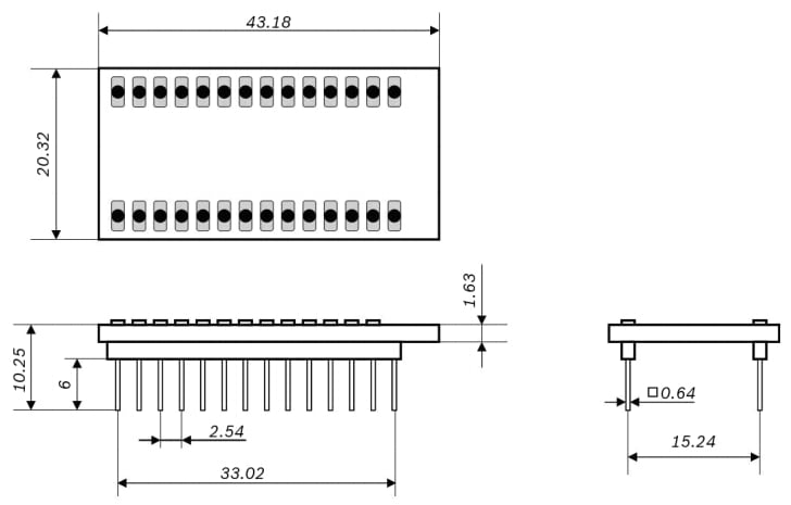 Mechanical Drawing - Bosch BMP390 Shuttle Board