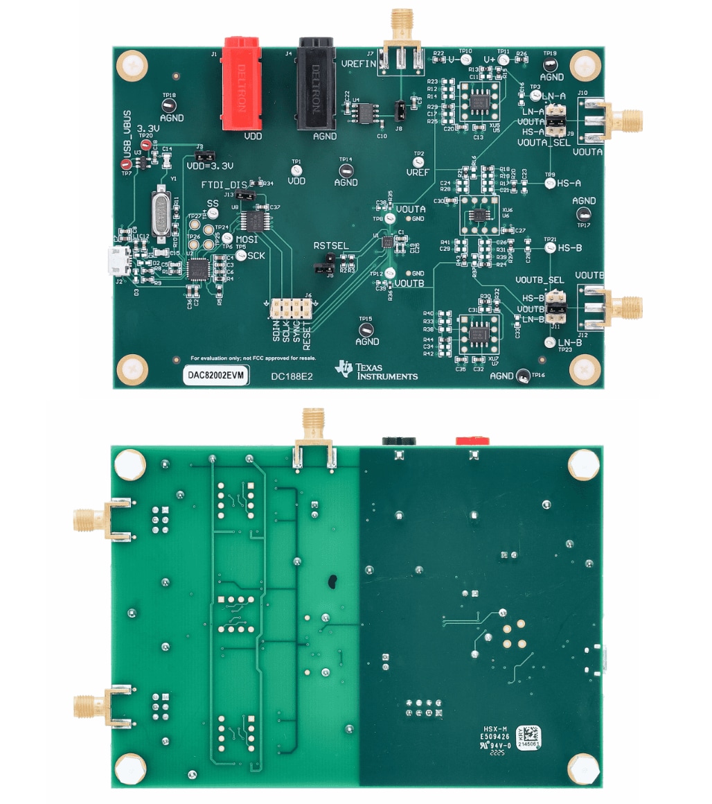 Texas Instruments DAC82002EVM Evaluation Module