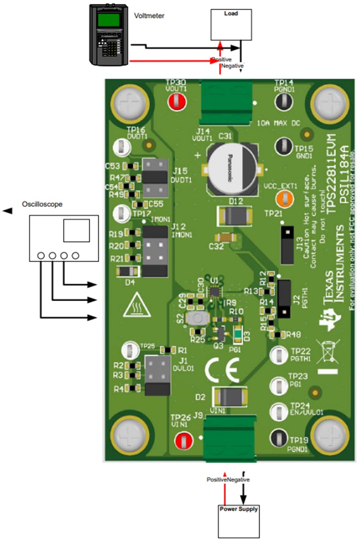 Mechanical Drawing - Texas Instruments TPS22811EVM Load Switch Evaluation Module