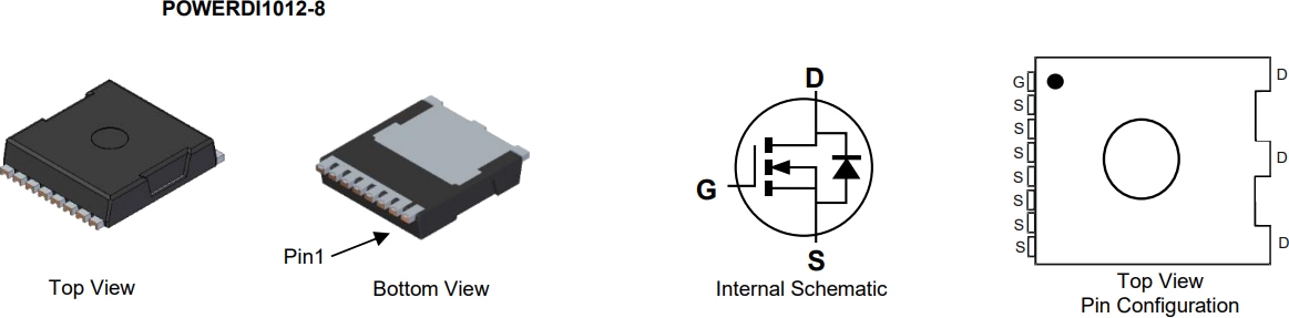 Schematic - Diodes Incorporated DMTH10H1M7STLWQ Automotive Enhancement-Mode MOSFET