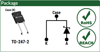 Mechanical Drawing - GeneSiC Semiconductor 4th Generation SiC Schottky MPS™ Diodes