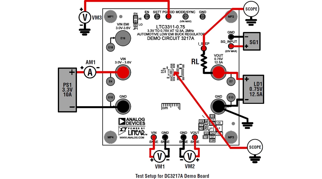 Mechanical Drawing - Analog Devices Inc. LTC3311 Demonstration Boards