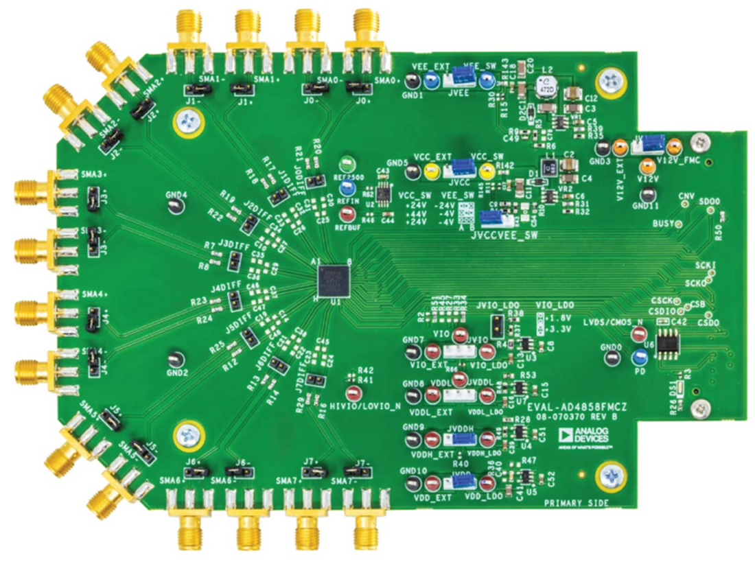 Mechanical Drawing - Analog Devices Inc. EVAL-AD4858FMCZ DAS Evaluation Board