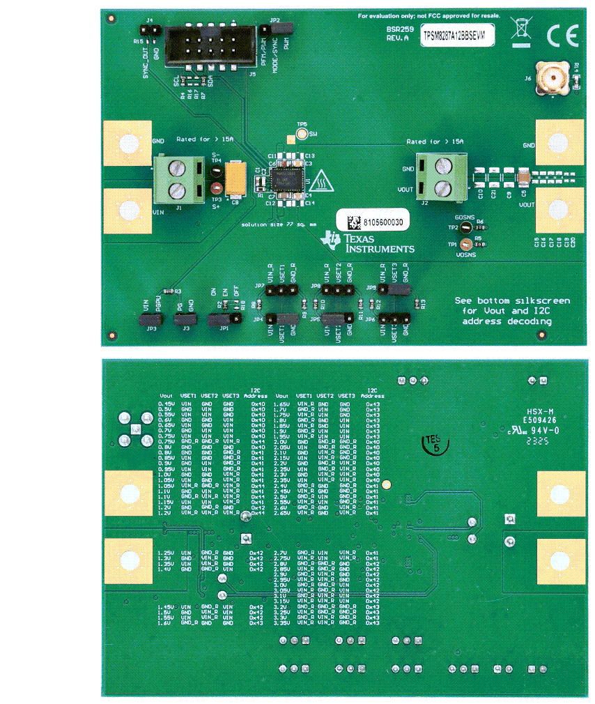 Texas Instruments TPSM8287A06BASEVM & TPSM8287A12BBSEVM Eval Modules