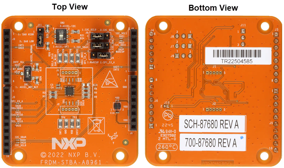 Mechanical Drawing - NXP Semiconductors FRDM-STBA-A8961 Sensor Shield Board