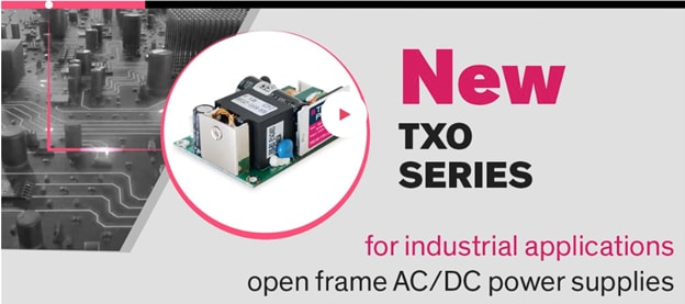TRACO Power TXO 45W/60W/120W/300W AC/DC Power Supplies
