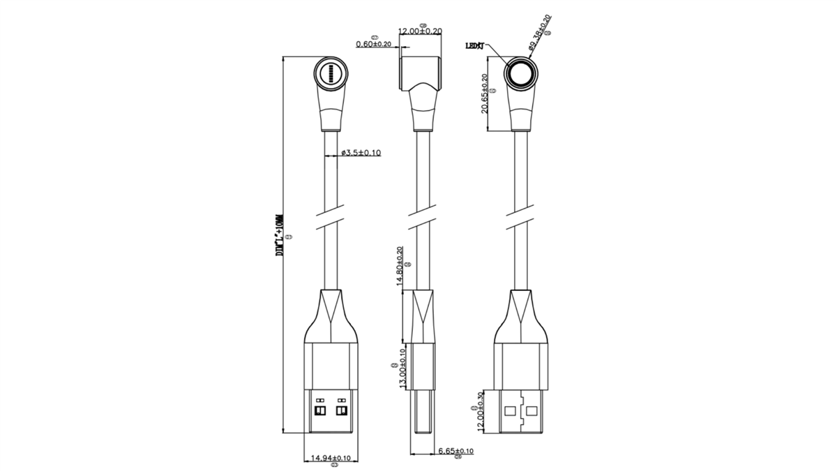 M5Stack M5 Magnetic Type-C Cable