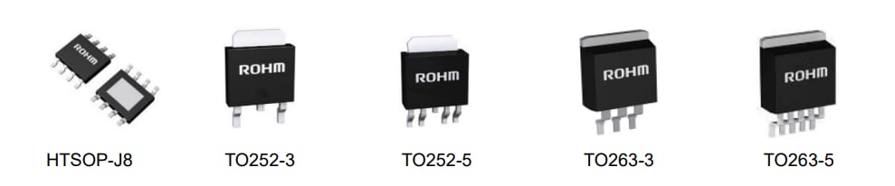 ROHM Semiconductor Nano Cap BD9xND-C Series LDO Regulators