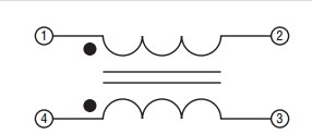 Schematic - Bourns SRF1209U4 Common-Mode Chip Inductors