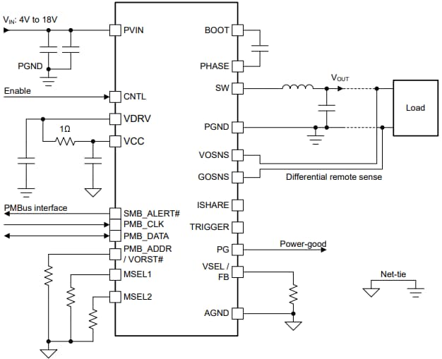 Schematic - Texas Instruments TPS546B26 Synchronous Buck Converter