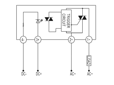 Schematic - Altran Magnetics ASR-SD Single-Phase AC Output Solid-State Relays