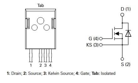 Mechanical Drawing - IXYS IXSJxN120R1K 1200V SiC Power MOSFETs