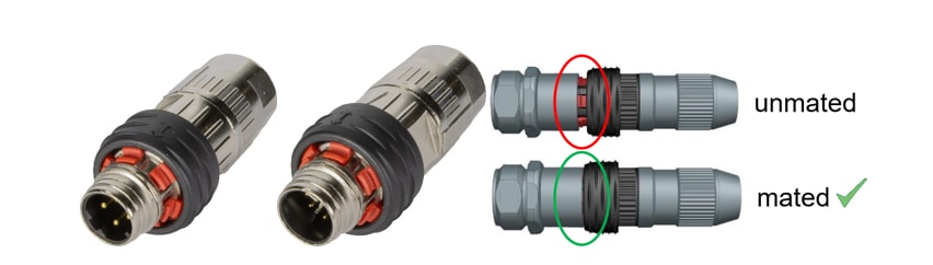 Chart - HARTING M12 PushPull Inner Locking Shielded Connectors