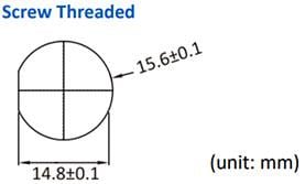Mechanical Drawing - Amphenol LTW Waterproof Mini USB 2.0 Connectors