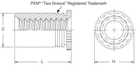 PEM DSO™/DSOS™ Threaded Standoffs