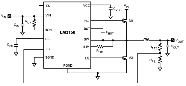 LM3150 Typical Application LM3150 Typical Application